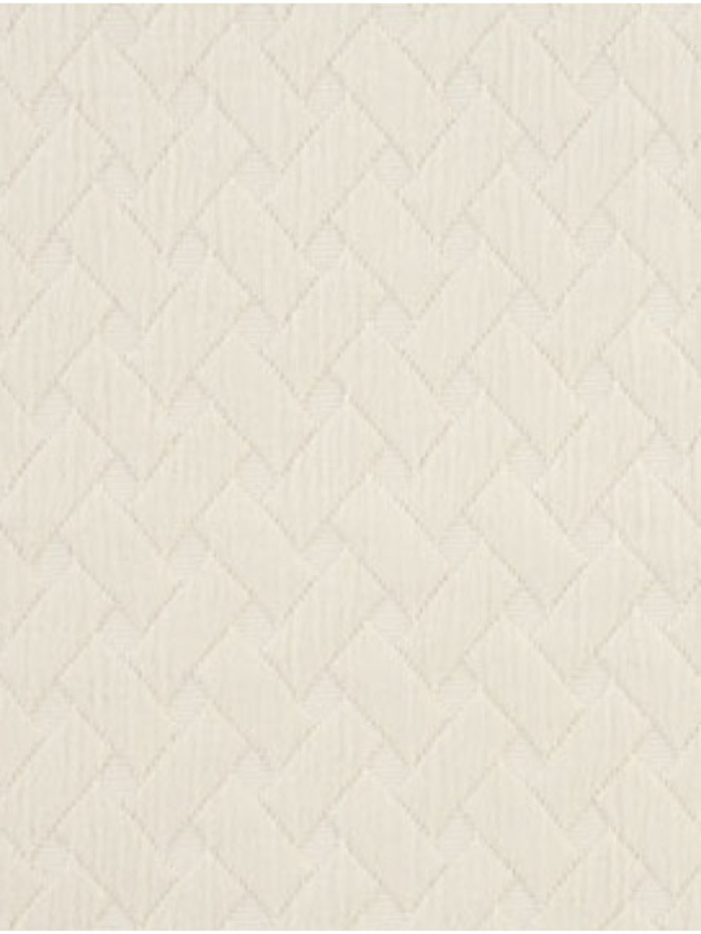 Quilted Cream Bedskirt  - Soft Chevron Texture b252